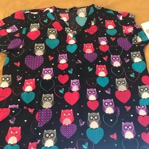Serene owl printed top
